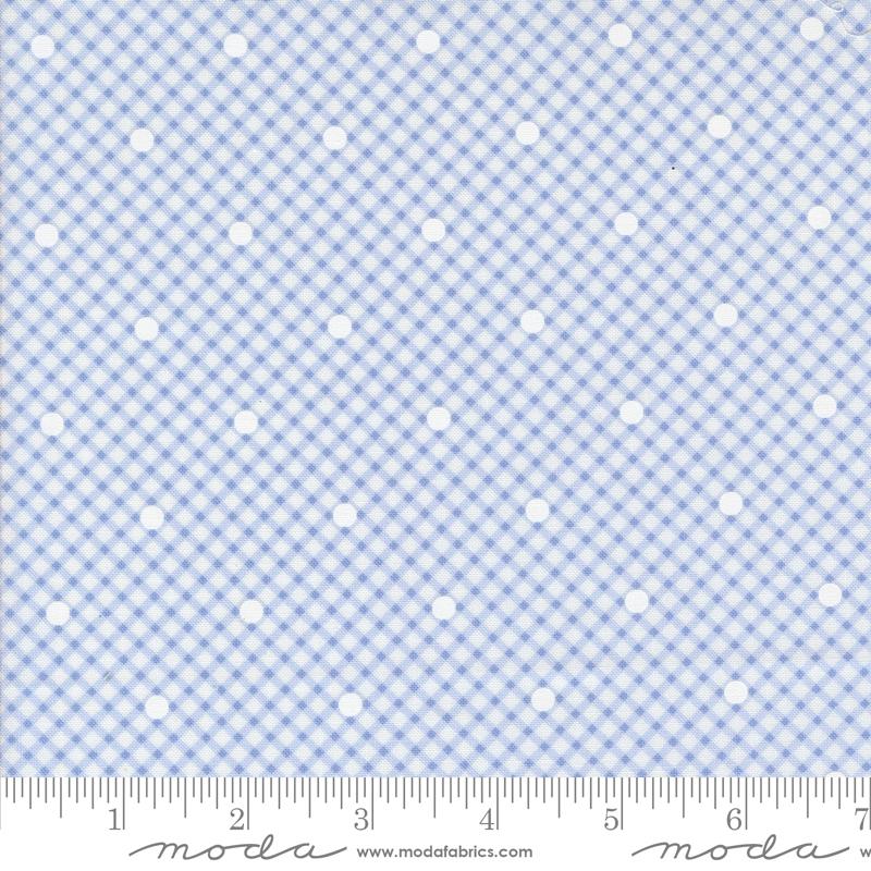 Memory Lane Dots Blue - Quilt Fabric