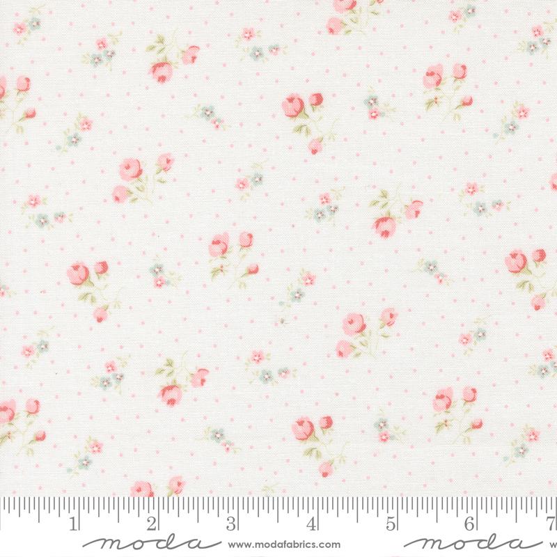 Abide Rose Linen White - Quilt Fabric