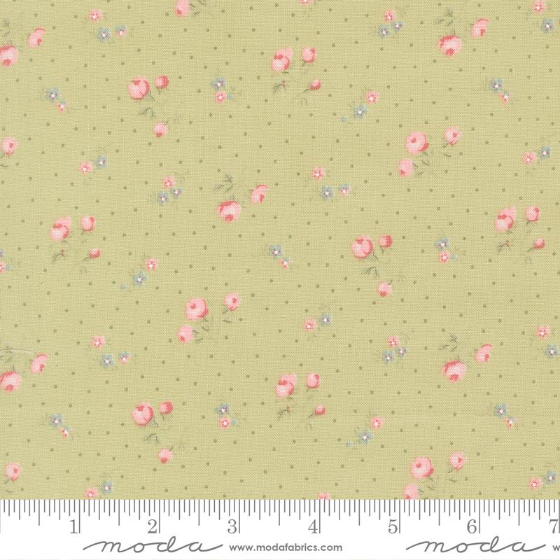 Abide Rose Light Green - Quilt Fabric