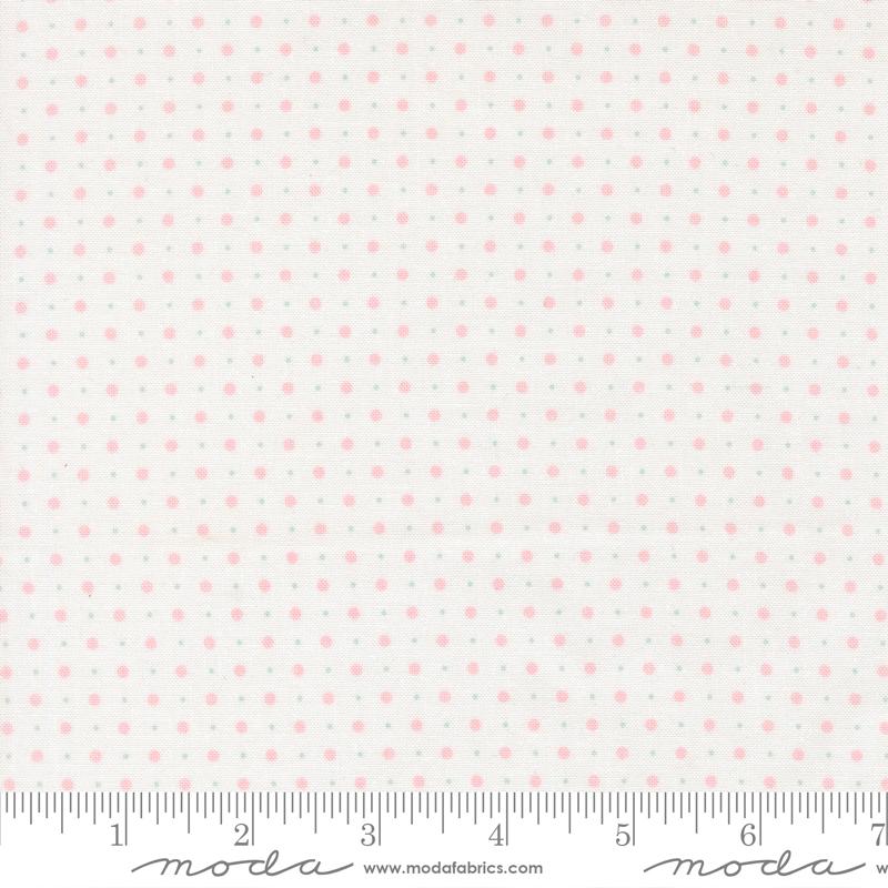 Abide Dots Linen White - Quilt Fabric