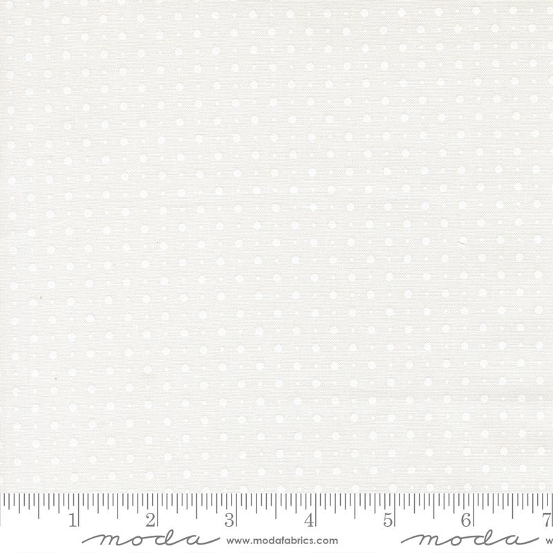 Abide Dots Linen White White - Quilt Fabric