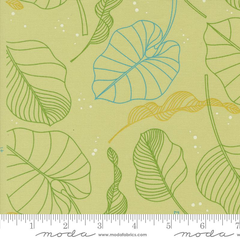 Olive You Leaves Light Lime - Quilt Fabric