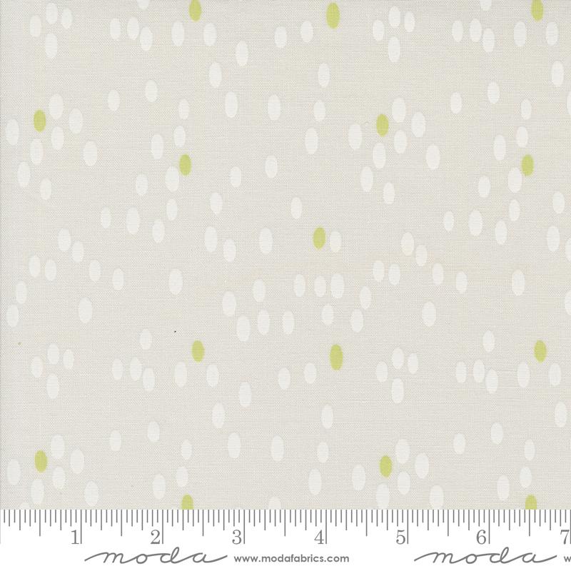 Olive You Dots Fog - Quilt Fabric