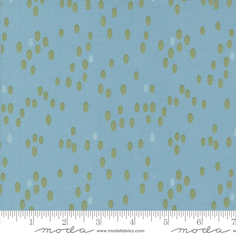Olive You Dots Glacier - Quilt Fabric