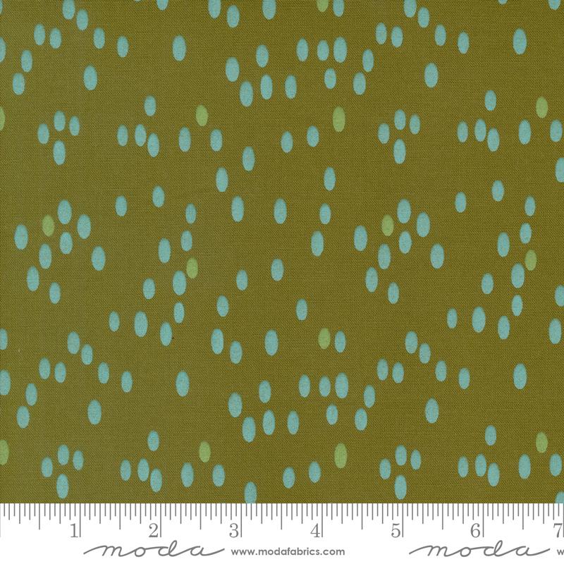 Olive You Dots Olive - Quilt Fabric