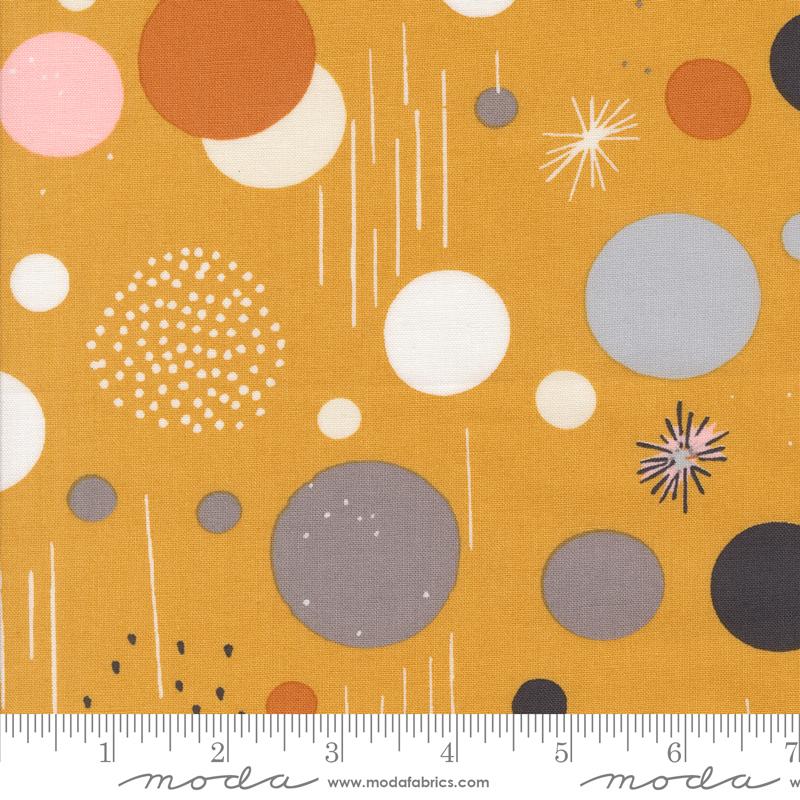 Simply Cozy Circles Dijon - Quilt Fabric
