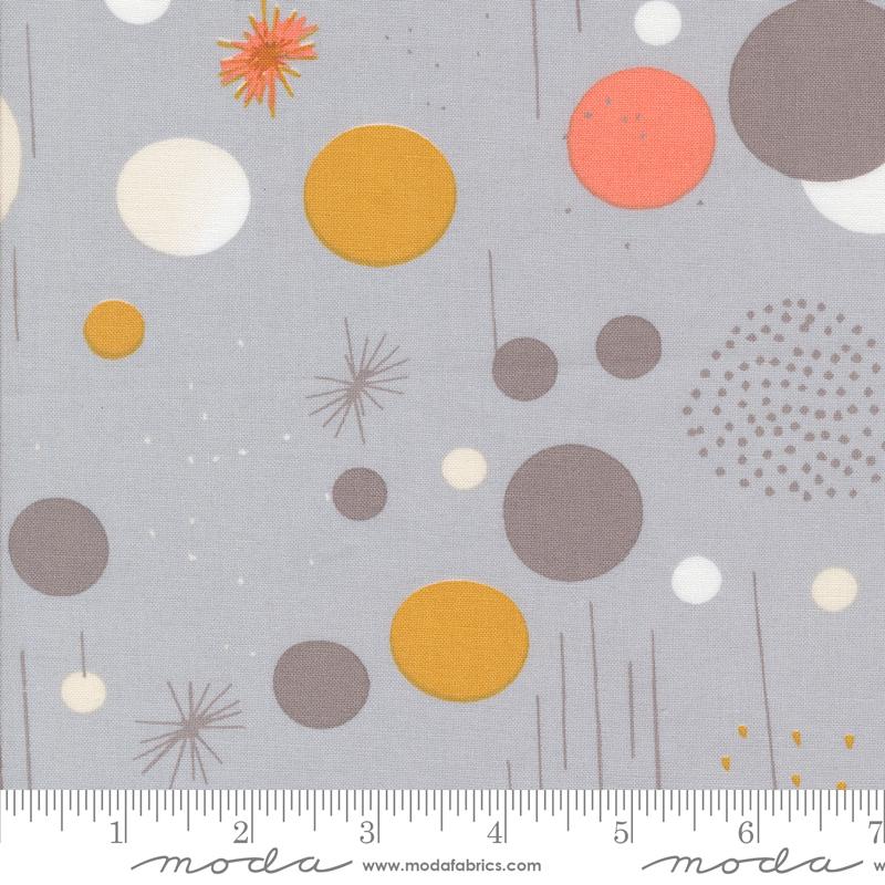 Simply Cozy Circles Silver - Quilt Fabric