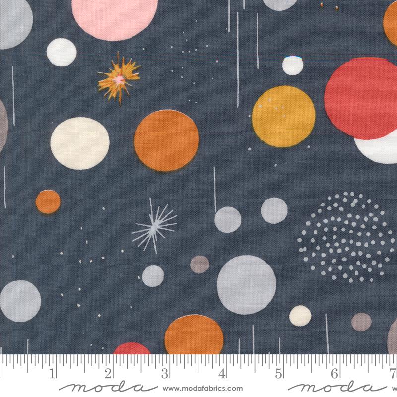 Simply Cozy Circles Navy - Quilt Fabric