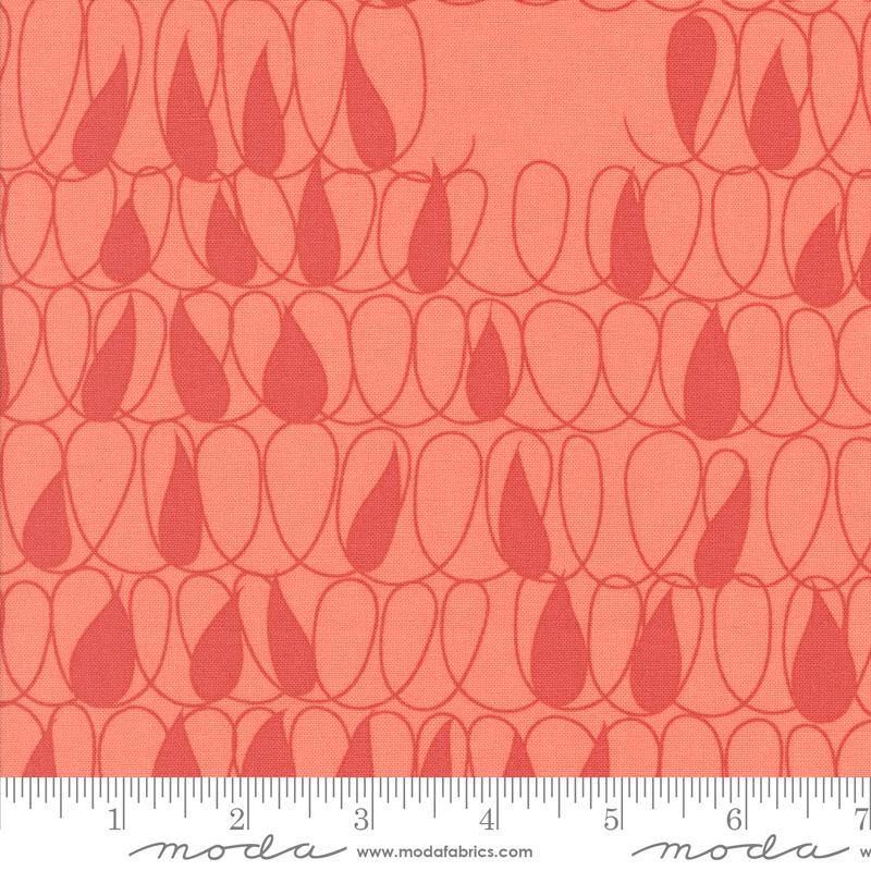 Simply Cozy Drops Coral - Quilt Fabric