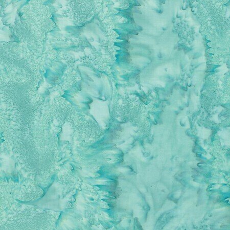Aqua Watercolor Batik 100% Cotton - Quilt Fabric