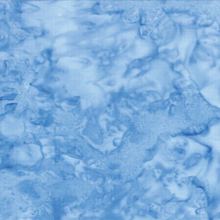 Cornflower Watercolor Batik 100% Cotton - Quilt Fabric