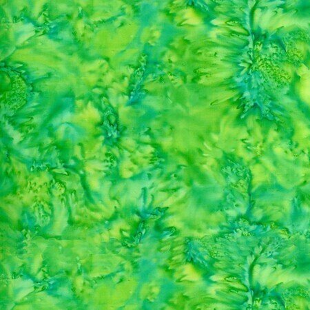 Lime Watercolor Batik 100% Cotton - Quilt Fabric