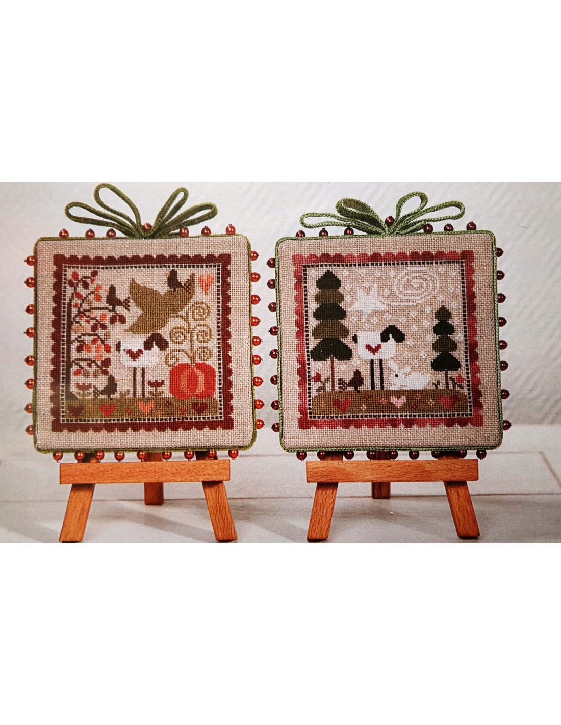 Moutons de Saisons - Automne Et Hiver - Cross Stitch Pattern