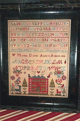 Martha Davies 1830 Sampler - Cross Stitch Pattern