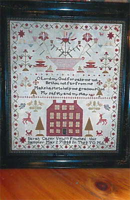 Sarah Casey Unwin 1848 Sampler - Cross Stitch Pattern