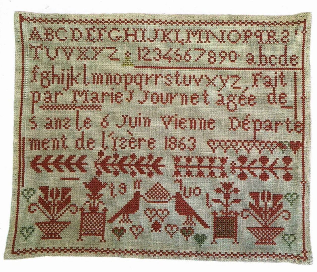 Marie Journet 1863 - Cross Stitch Pattern