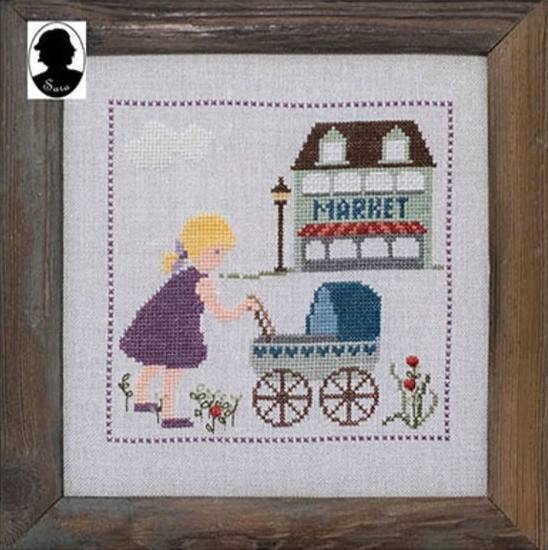 Doll's Pram - Cross Stitch Pattern