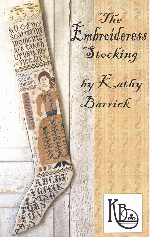 Embroideress Stocking - Cross Stitch Pattern