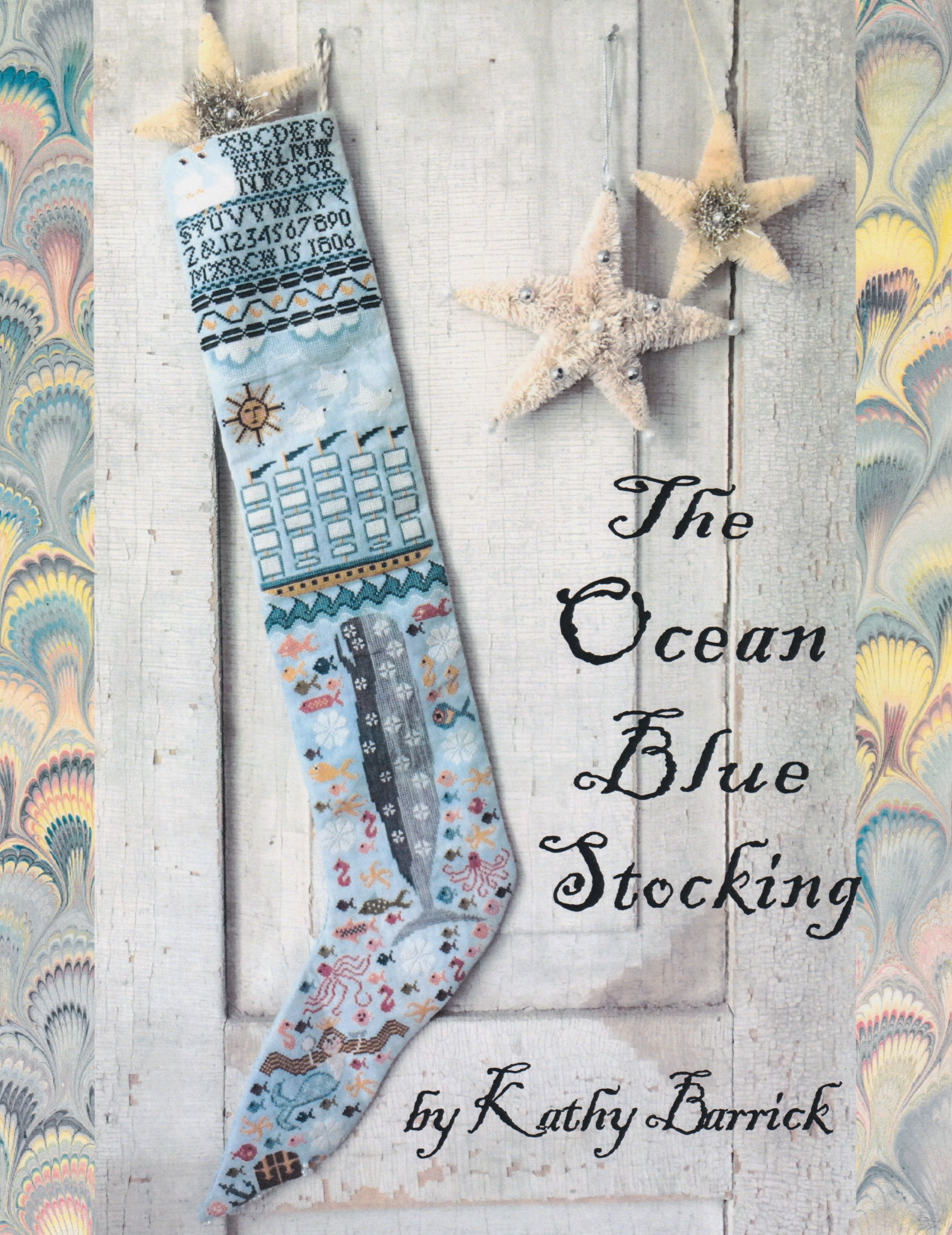 Ocean Blue Stocking, The - Cross Stitch Pattern