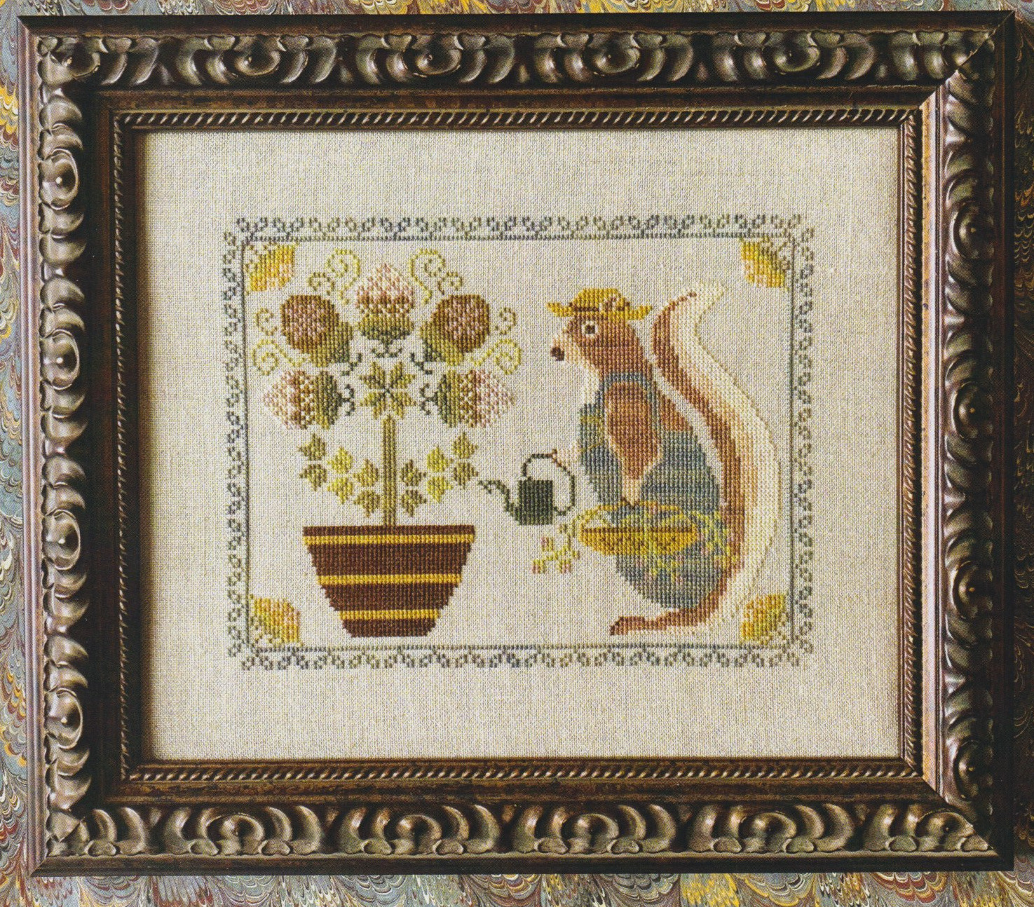 Spring Squirrel - Cross Stitch Pattern