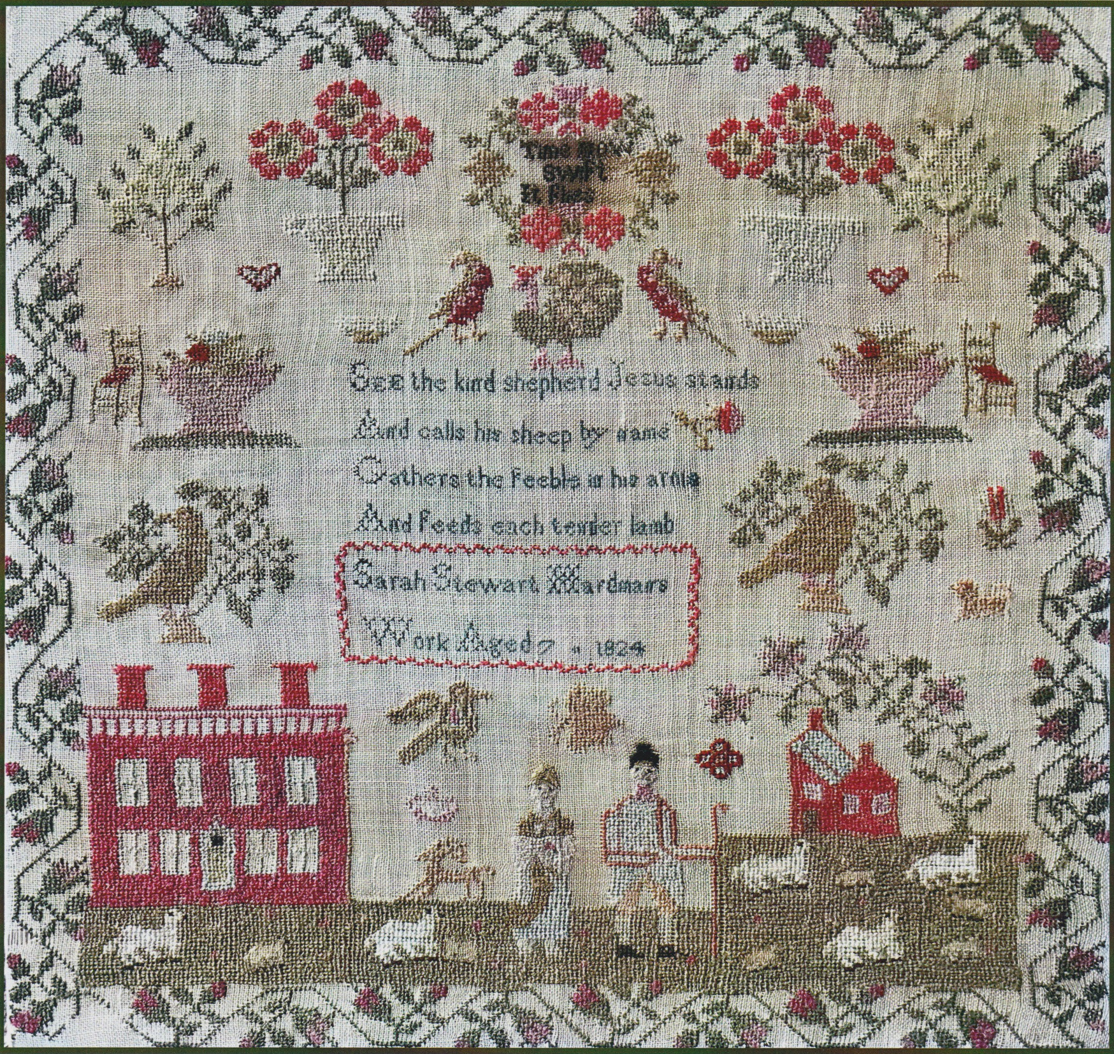 Sarah Stewart Hardman 1824 - Cross Stitch Pattern 