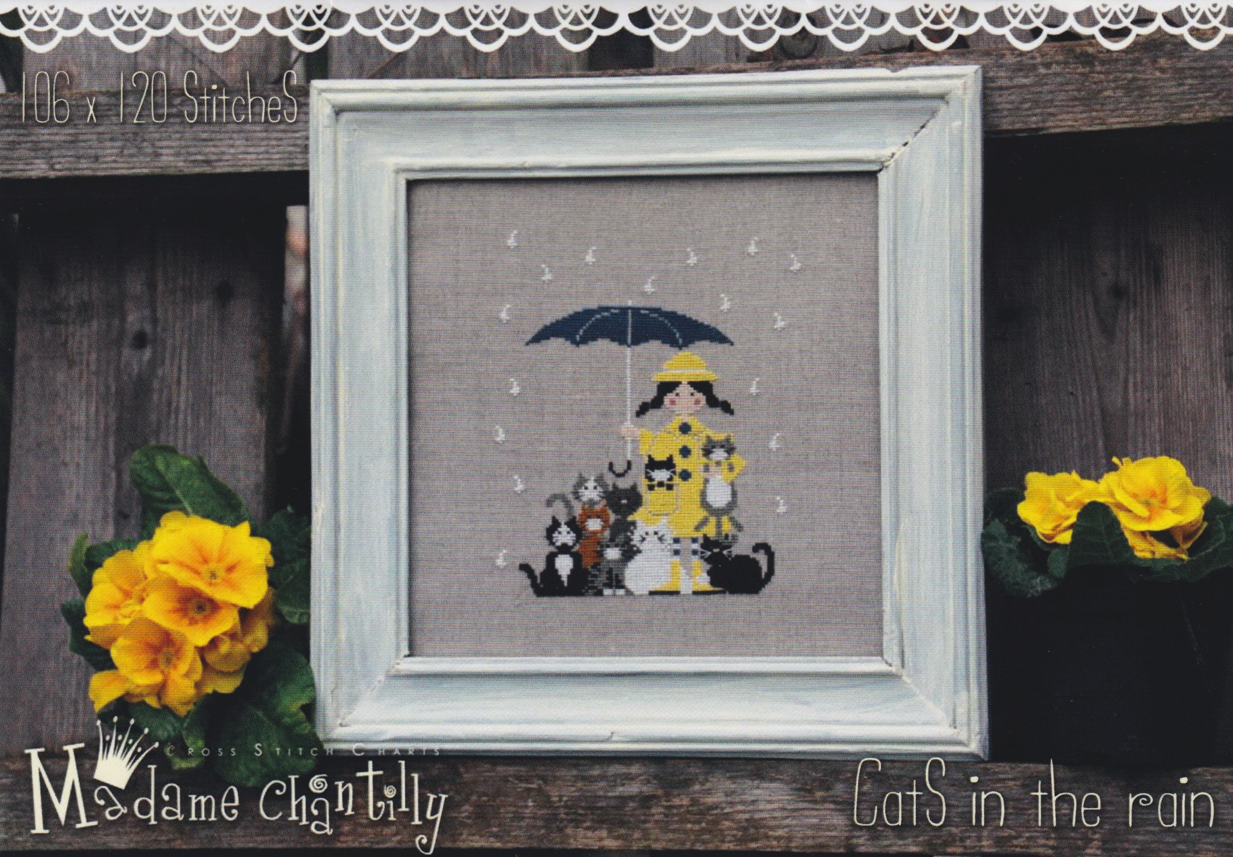 Cats in the Rain - Cross Stitch Pattern