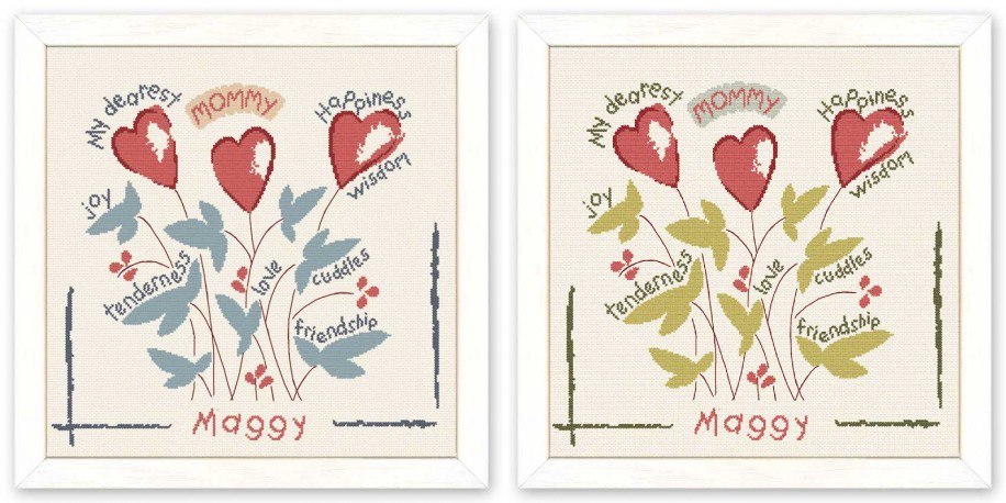 My Dearest Mommy (UST001) - Cross Stitch Pattern