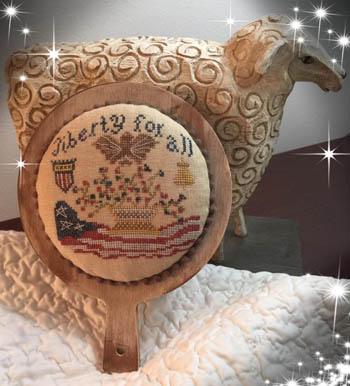 Liberty For All Paddle - Cross Stitch Pattern