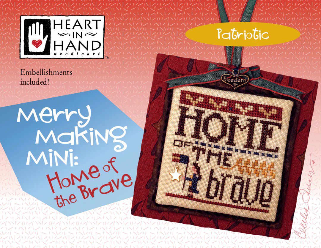 Merry Making Mini - Home of the Brave - Cross Stitch Pattern