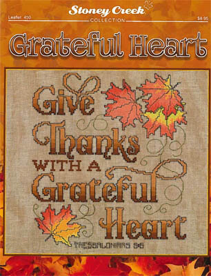 Grateful Hearts - Thanksgiving Cross Stitch Pattern