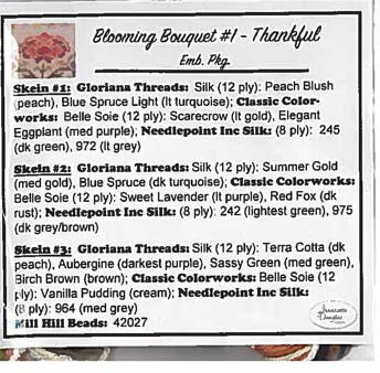 Blooming Bouquets #1 - Thankful Embellishment Pack