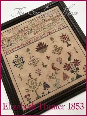 Elizabeth Hunter 1853 - Cross Stitch Pattern