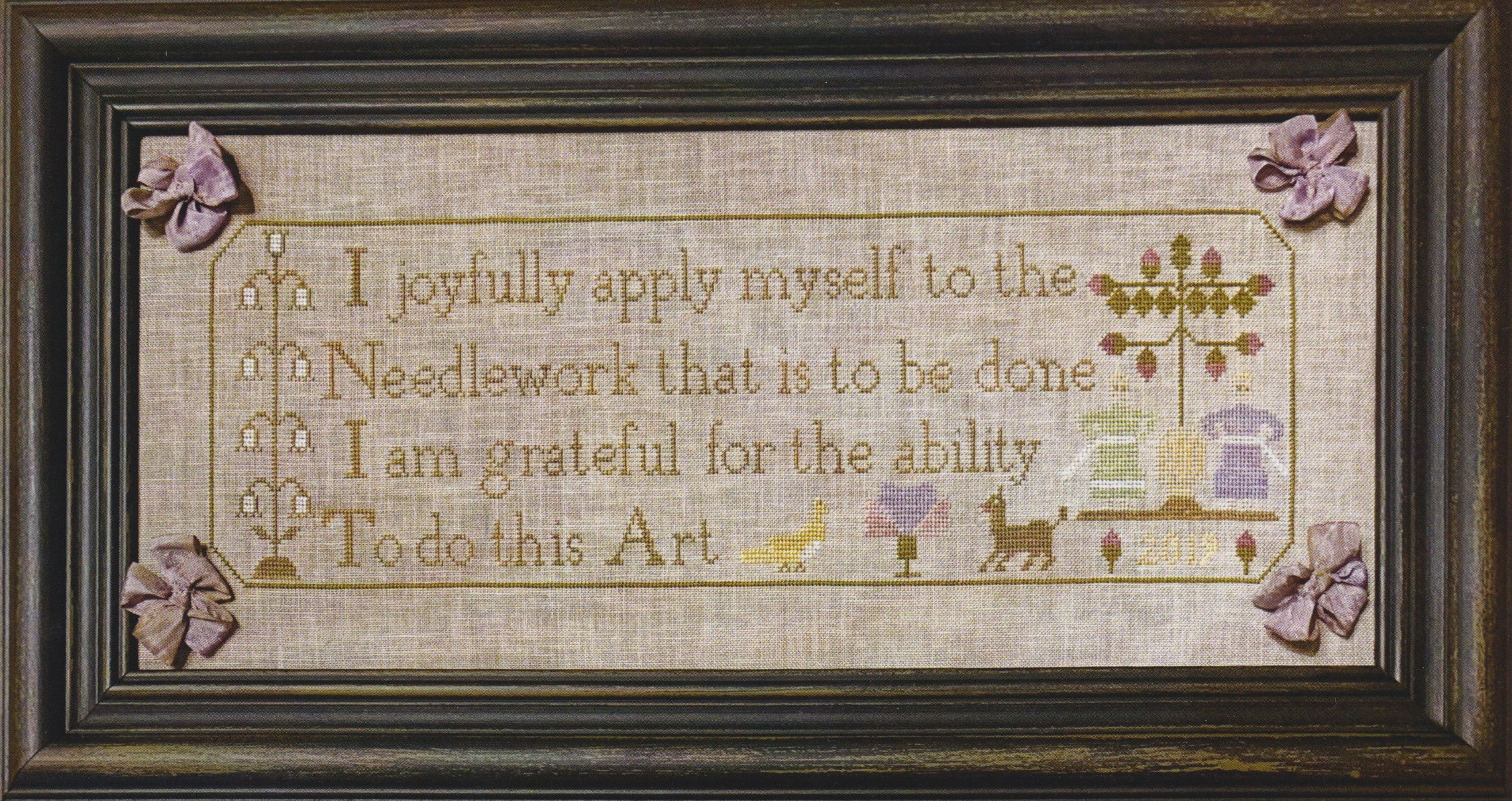 Needlework - A Joyful Art - Cross Stitch Pattern