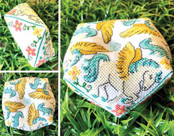 Pegasus Biscornu - Cross Stitch Pattern