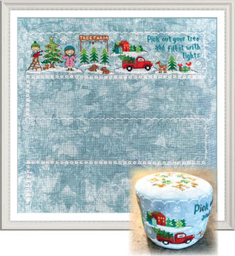 Christmas Village Part 1 (Tree Farm) - Cross Stitch Pattern