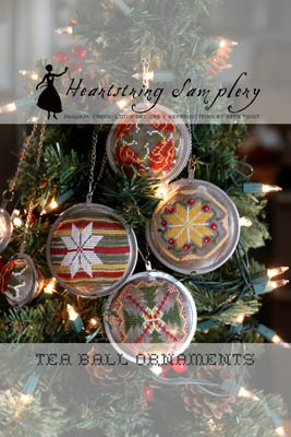 Tea Ball Ornaments - Cross Stitch Pattern