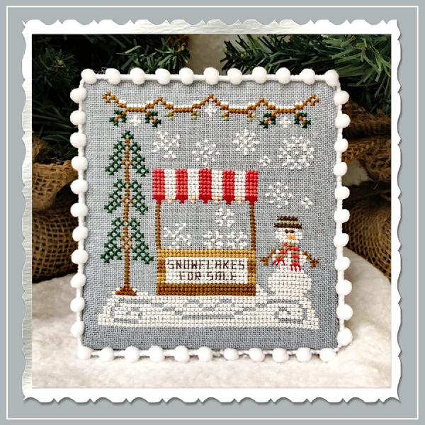 Snowflake Stand - Snow Village 3 - Cross Stitch Pattern