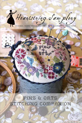 Pins & Orts Stitching Companion - Cross Stitch Pattern, zoomed in. Select this picture to zoom back out.