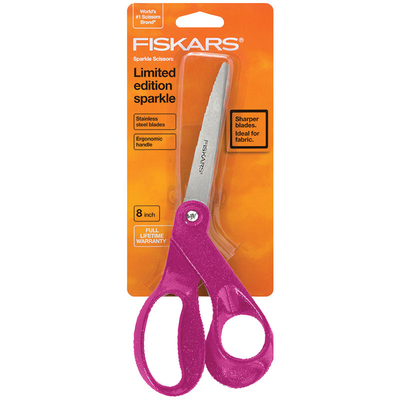 Bent Scissor 8" Sparkle Berry