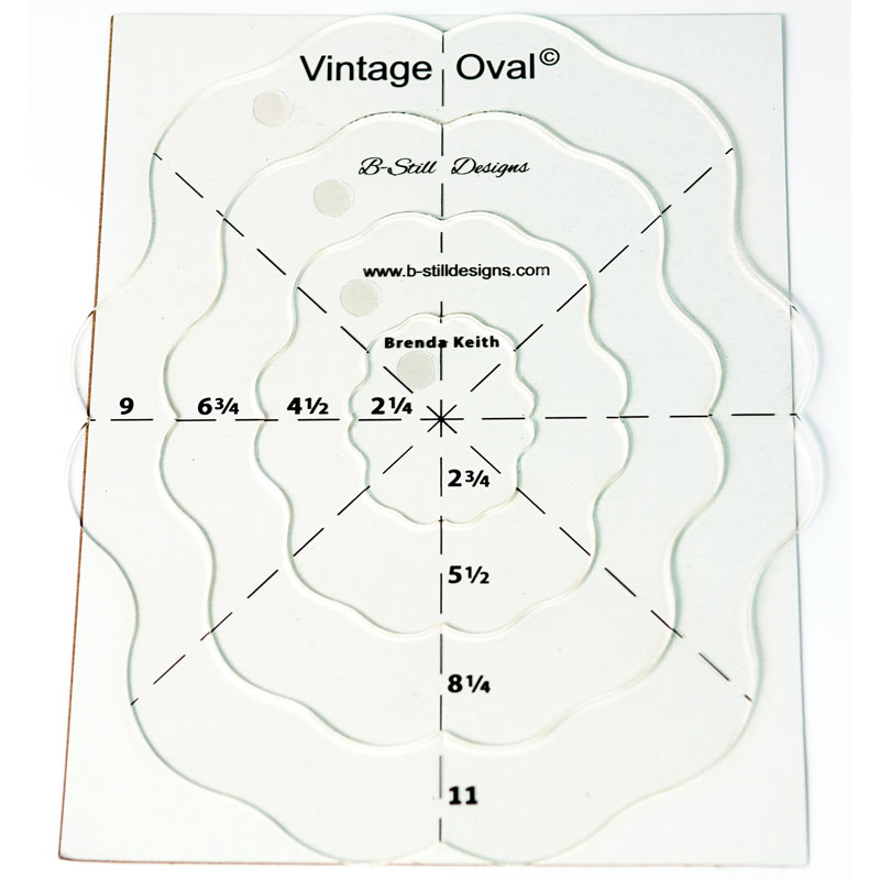 Vintage Oval - Paper Piecing Quilt Template