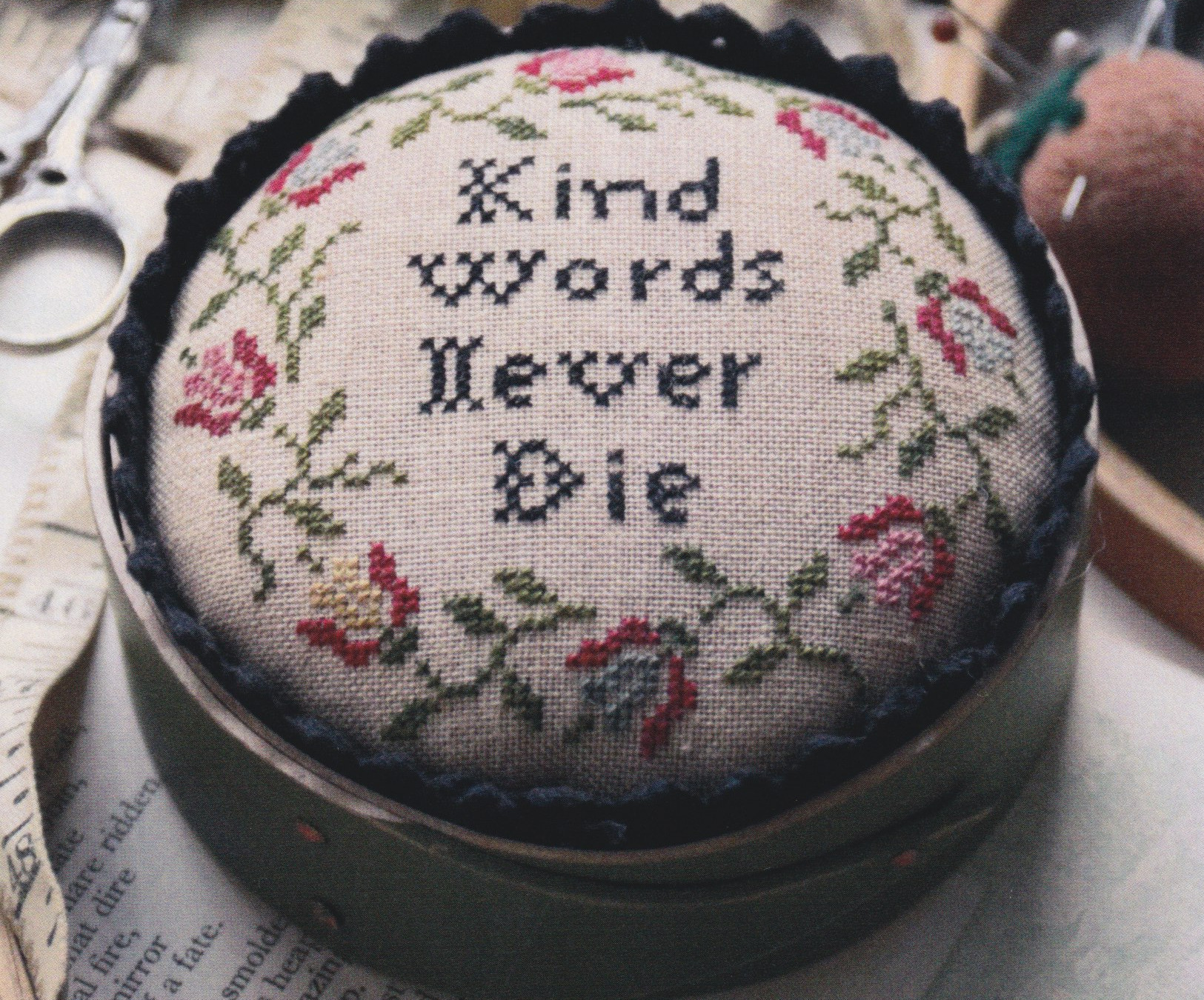 Kind Words Never Die - Cross Stitch Pattern