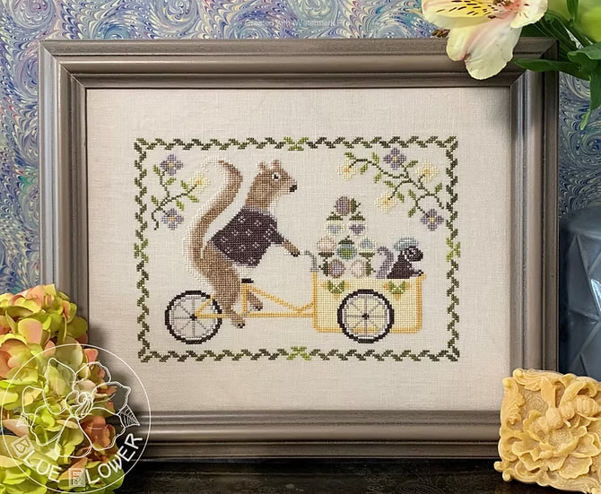 Summer Squirrel - Cross Stitch Pattern