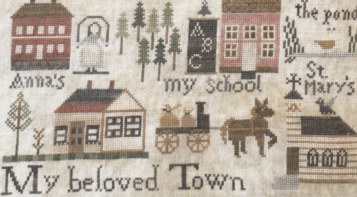 Jenny Bean Parlor 7 - Town - Cross Stitch Pattern