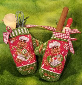 Gingerbread Mittens - Cross Stitch Pattern