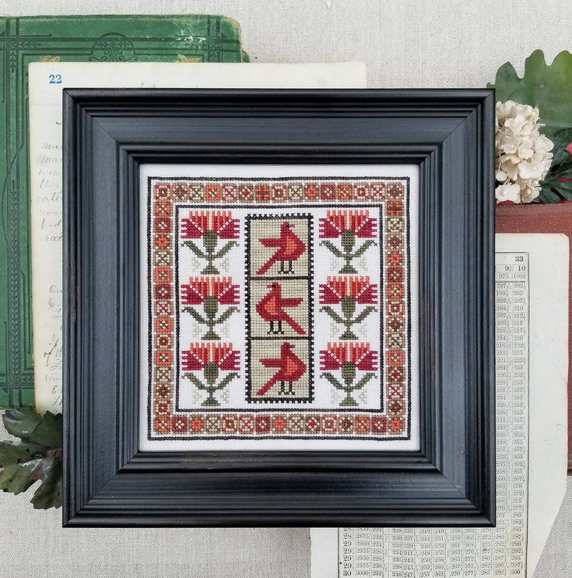 Carnation Sampler - Cross Stitch Pattern