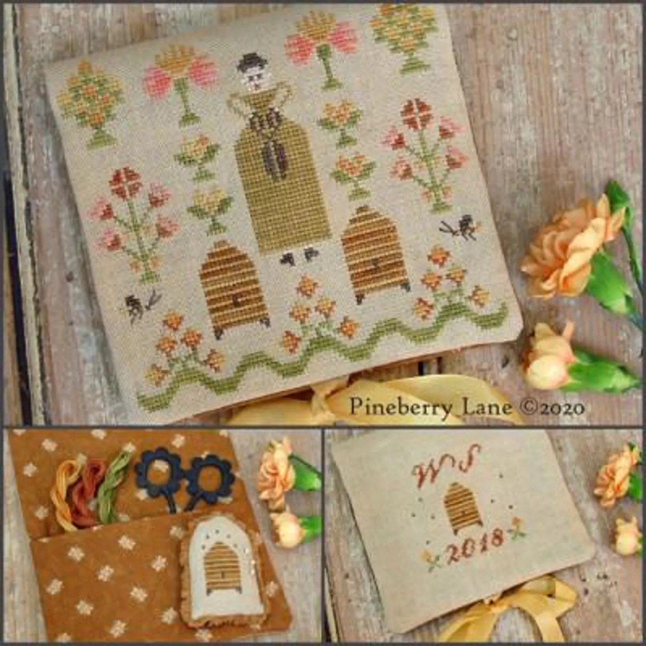 In Full Bloom - Sewing Pocket & Pinkeep  