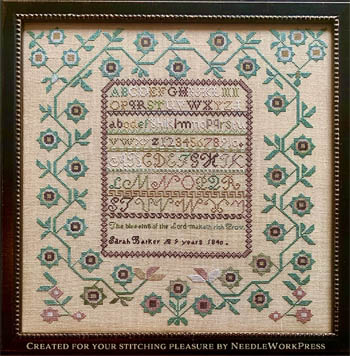 Sarah Barker - Cross Stitch Pattern