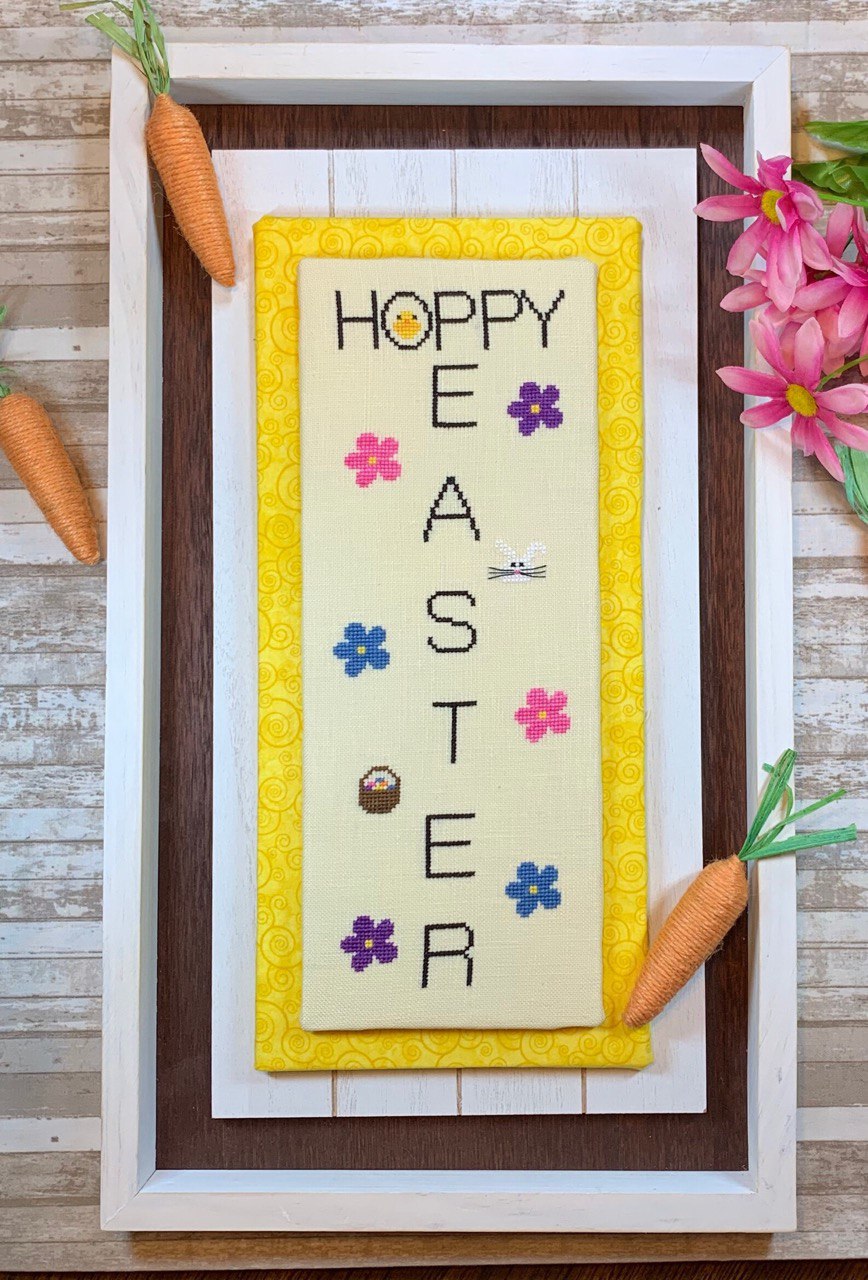 Wall Decor - Hoppy Easter - Cross Stitch Pattern