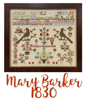 Miss Mary Barker 1830 - Cross Stitch Pattern