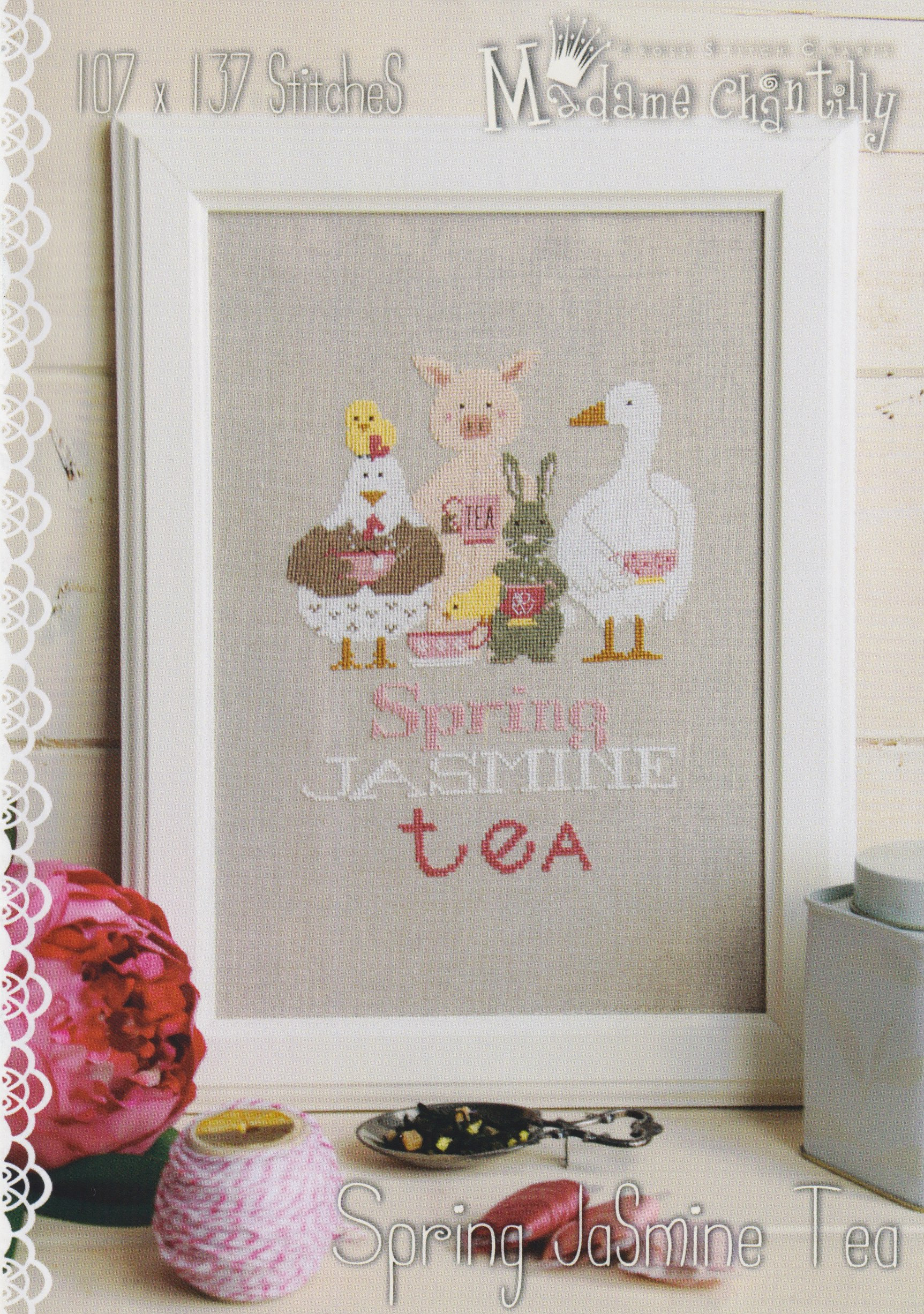 Spring Jasmine Tea - Cross Stitch Pattern